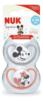Nuk Set de dos chupetes Space Disney Mickey & Minnie 06-18M 10736760