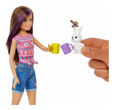 Muñeca Barbie Camping Con Mascota Hdf69 Mattel