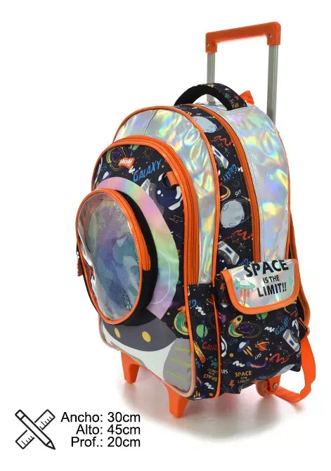 Phi Phi Mochila con carro de 18" Astronauta 125509