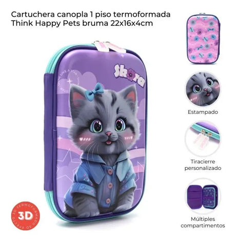 Skora Cartuchera Canopla 1 Piso Think Happy Pets Bruma 43159