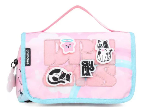 Chimola Cartuchera Custom Cat Pink Aqua TR170