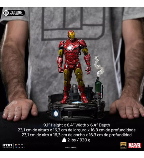 Iron Studios Iron Man Unleashed Deluxe - Marvel Comics Scale 1/10 MARCAS94423-10