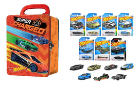 Combo 10 Autitos Hot Wheels + Guardacoches Hwcc2-24r