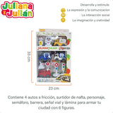 Juli Y Jul Cars Al Rescate X4 C/Accesorios SISJYJ035