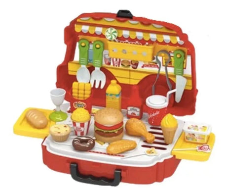 Valija Set Hamburgueseria C/luz Y Sonido Shine 1919417