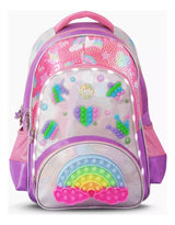 Footy Mochila de espalda de 18" Rainbow Pop It con luz led F6303.01.UNICO
