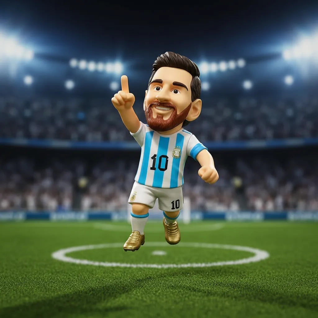 Combo Figura Messi + 5 Paquetes De Figus Mundial 2026