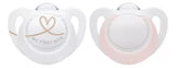 Nuk Set de dos chupetes Star rosa 10730703