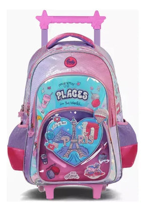 Footy Mochila con carro de 18" I love con luz led F6311.01.UNICO
