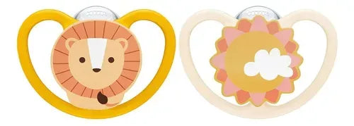 Nuk Set de dos chupetes Space leon y sol 06-18M 10736937
