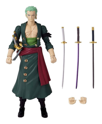 One Piece Figura Roronoa Zoro Articulados 17cm 36932