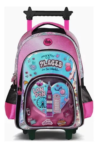 Footy Mochila con carro de 18" I love con luz led F6311.01.UNICO