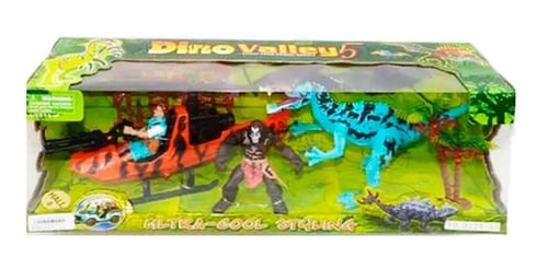 Set Valle Dinosaurio con Helicóptero 825571