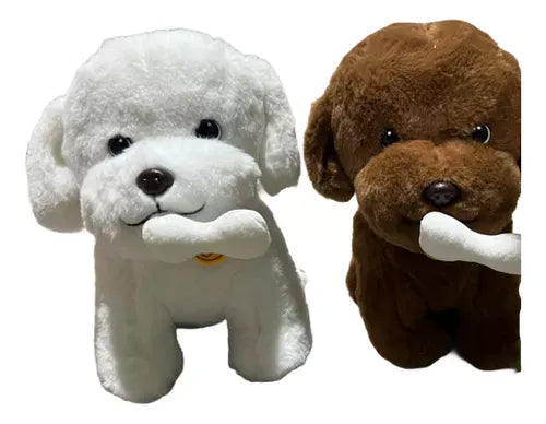 Peluche Perro con Hueso 20cm 1005-81
