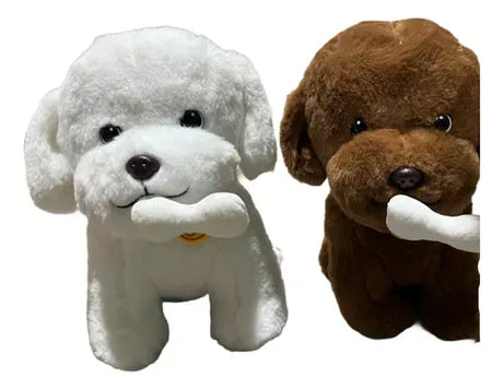 Peluche Perro con Hueso 20cm 1005-81