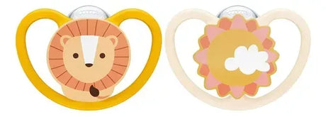 Nuk Set de dos chupetes Space leon y sol 18-36M 10739855