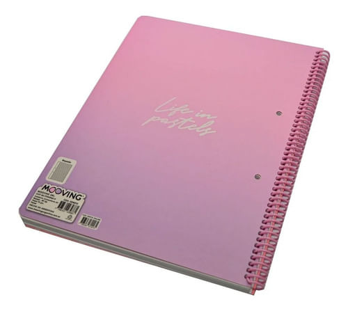 Mooving Cuaderno Universitario Rayado Pastel 1208210
