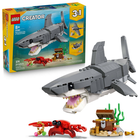 Lego Fierce Shark with a Treasure Chest 31381 - vista 2