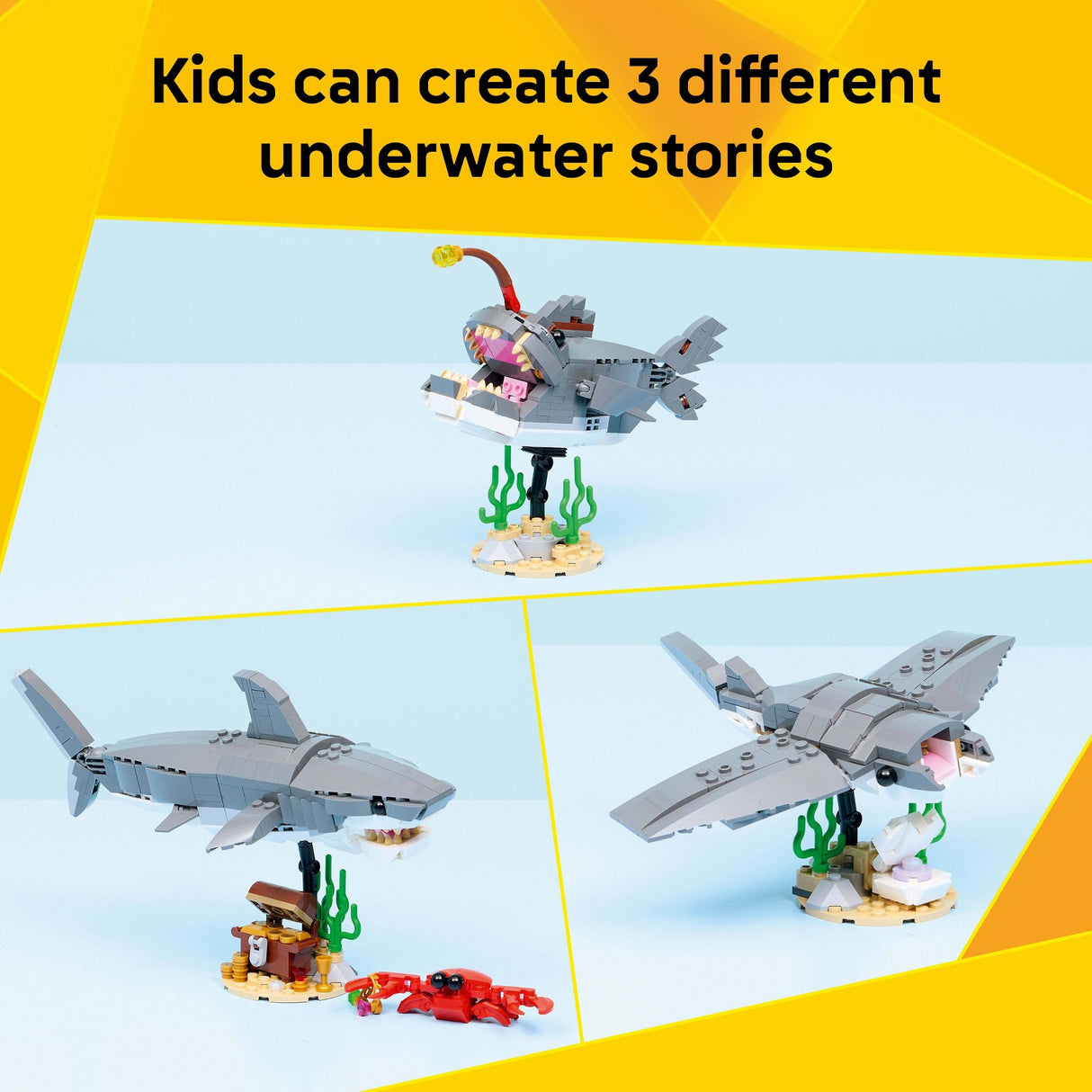 Lego Fierce Shark with a Treasure Chest 31381 - vista 4