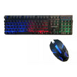 Kit Gamer Teclado Y Mouse Aoas M300 Retroiluminado Shine
