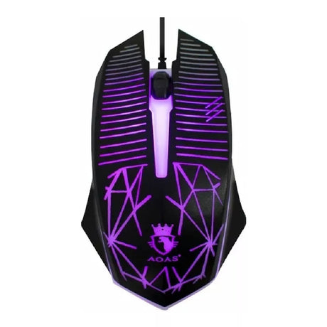 Mouse Gamer Aoas Usb Rgb Luz V6 2064204 Shine