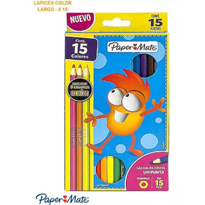 Paper Mate Lapices de colores unipunta hexagonales 15 piezas 2132305