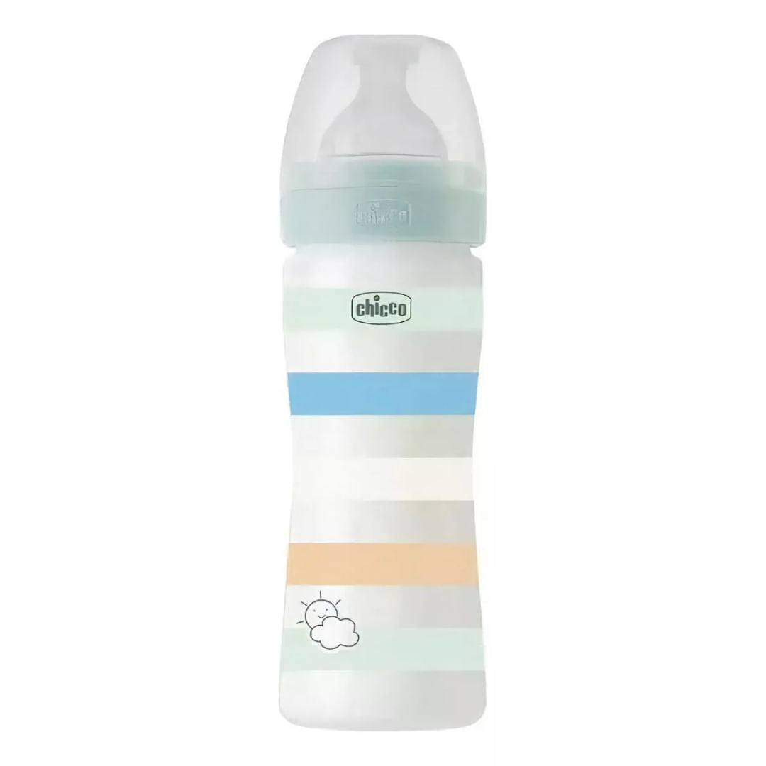 Chicco Mamadera Wellbeing Colors con sistema anticolicos 2M+ 00028623210370