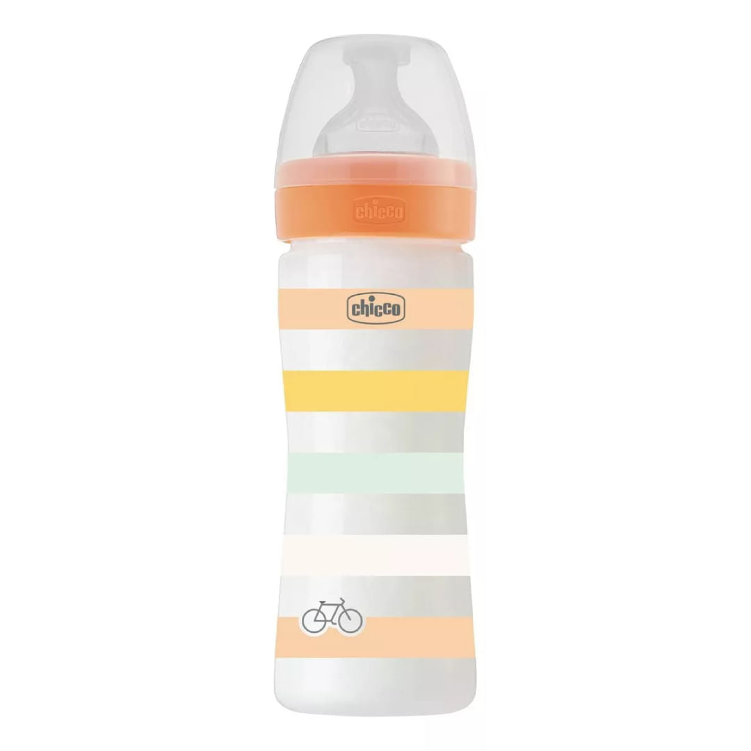 Chicco Mamadera Wellbeing Colors con sistema anticolicos 2M+ 00028623310370