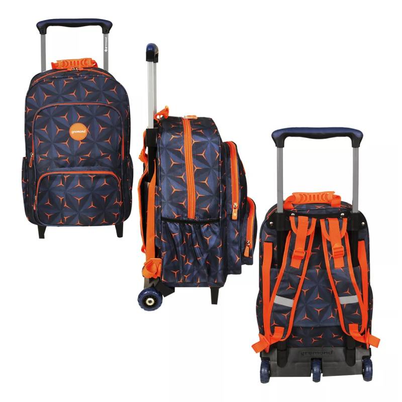 Gremond Mochila con carro azul y naranja 5051500065