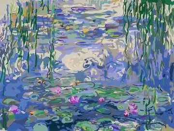Ravensburger CreArt Monet Waterlilies 23651 - detalle 1