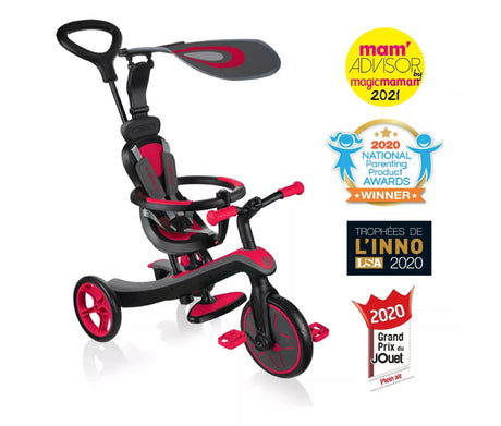 Globber Triciclo Explorer Trike 4 En 1 New Red 632-102-3