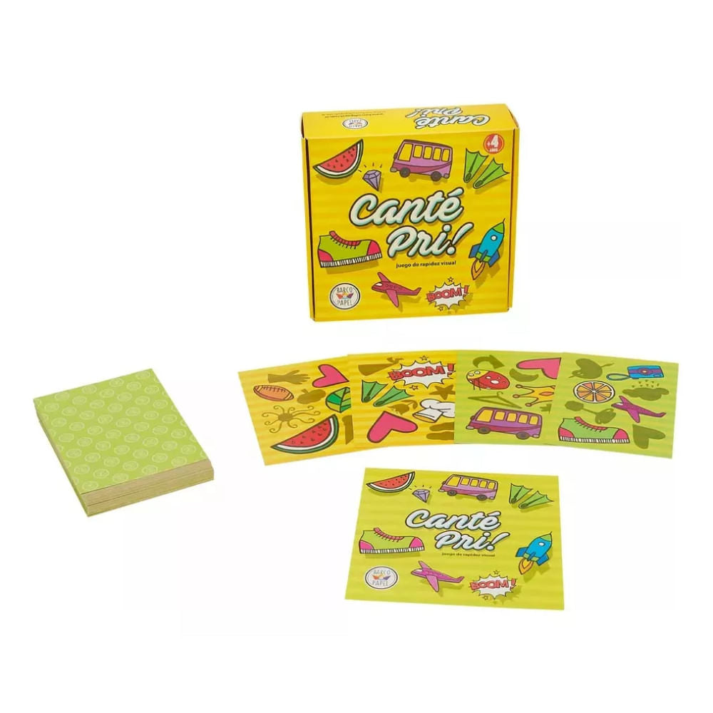 Juego De Mesa Cante Pri, Juego De Rapidez Visual 962015