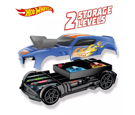 Hot Wheels 2en1 Auto Con Maletin Guardacocoches Hwcc15