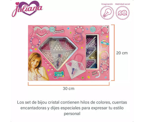Juliana Cristal diamante set para armar pulseras y collares SISJUL092