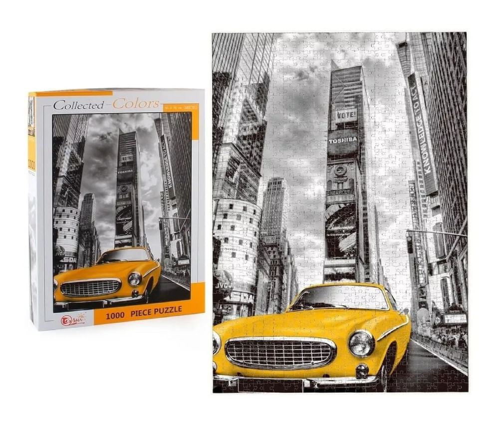 PUZZLE 1000 PCS COLLECTED COLORS TAXI EN NEW YORK 88117 1702204