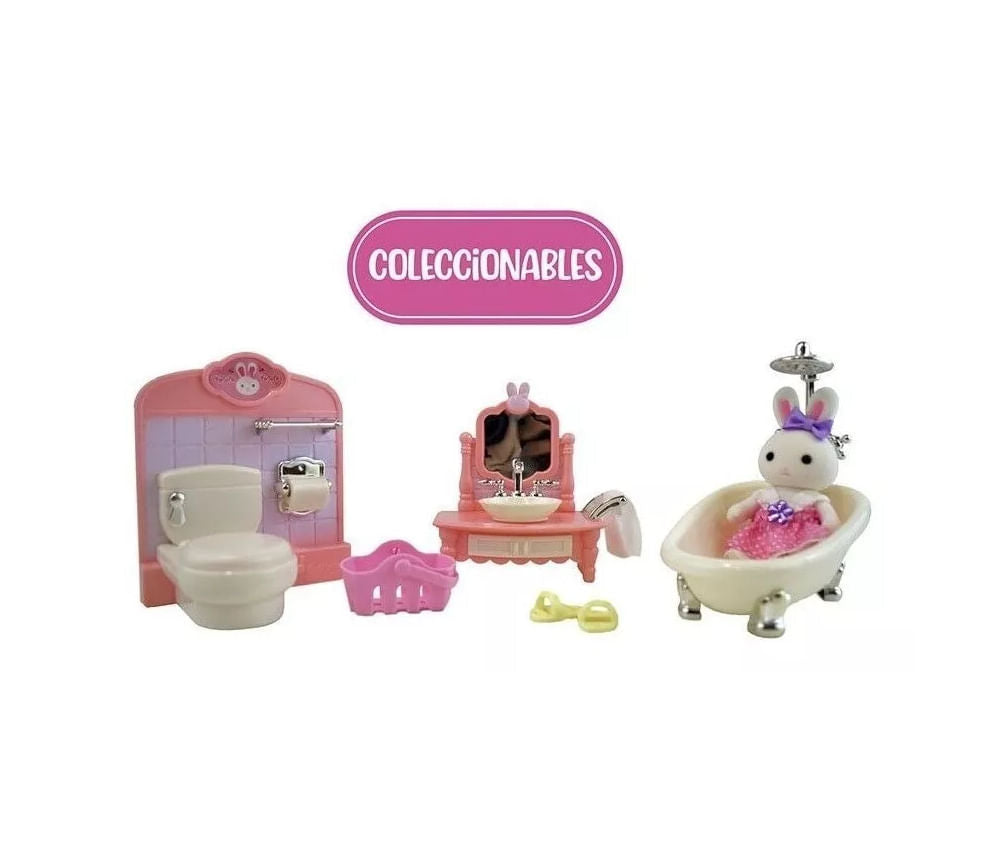 Conejito con Baño y Accesorios YK02624 6291