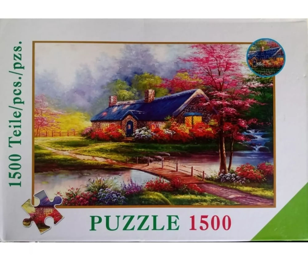 CASA EN EL RIO PAISAJE PRIMAVERA 8814 1500 PCS JIGSAW PUZZLE 1970536