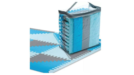 MultiEva Piso de Goma Eva triangular de 32cm x 32cm color aqua 93250AQ