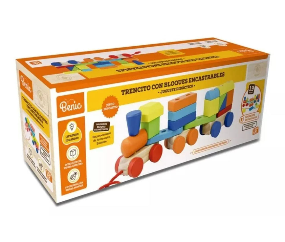 Benic Tren de Madera c/ Bloques Encastrables BE05