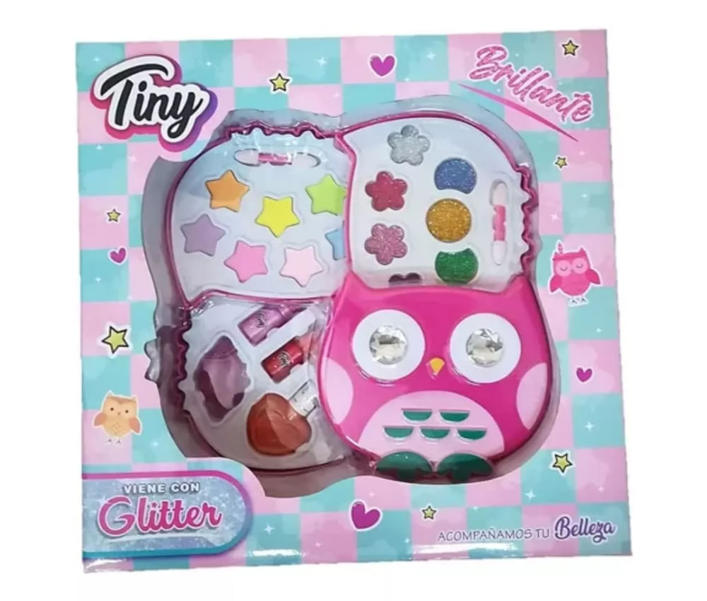 Tiny Beauty Set de maquillaje buho con glitter 3225