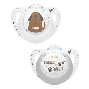 Nuk Set de dos chupetes Star perros y gatos 06-18M 10176313