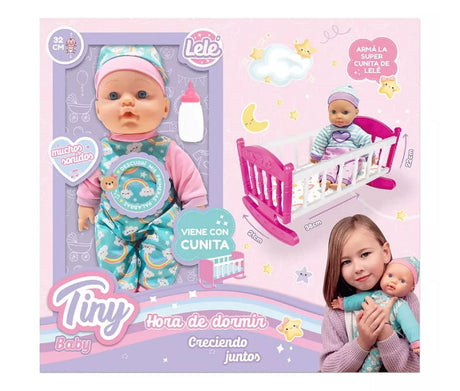 Tiny Baby Hora de dormir Lele con cunita 54568