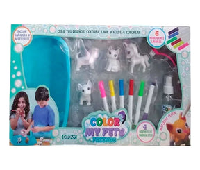 Color My Pet Friends 4 Animalitos Para Pintar Y Lavar 2623