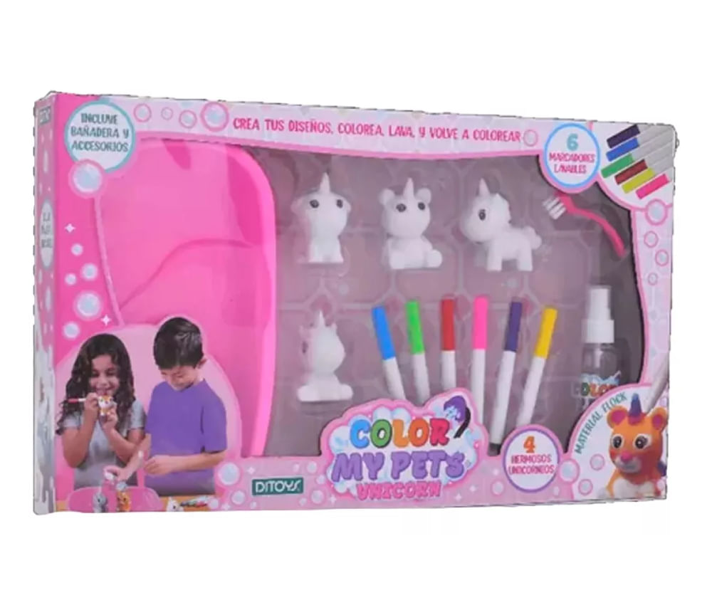 Color My Pets Unicorn Mascotas Para Pintar Y Lavar 2622