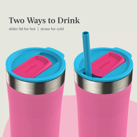 Contigo Vaso Streeterville rosa y turquesa con sorbete 710ml 2205008