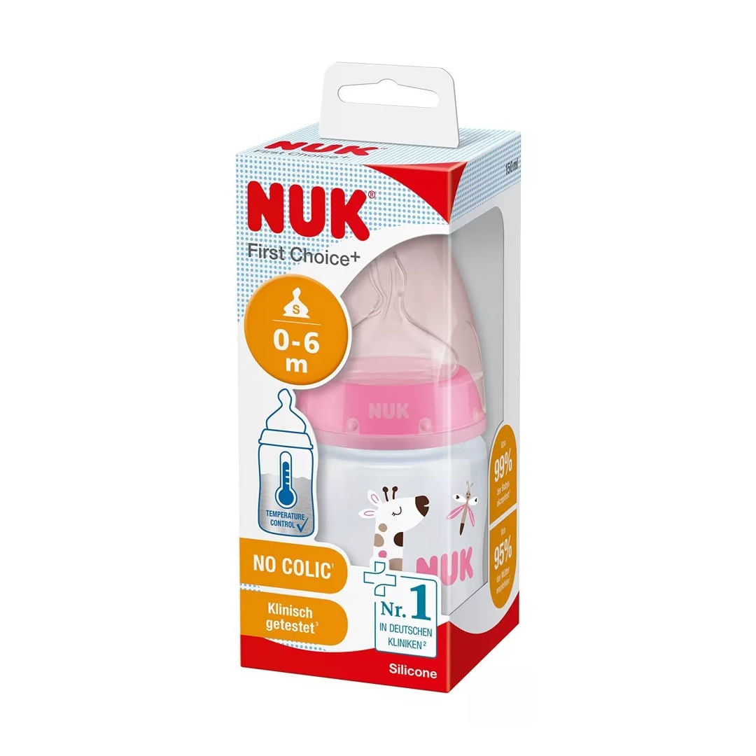 Nuk Mamadera FC+ 150 ml Control de Temperatura Jirafa 10743067