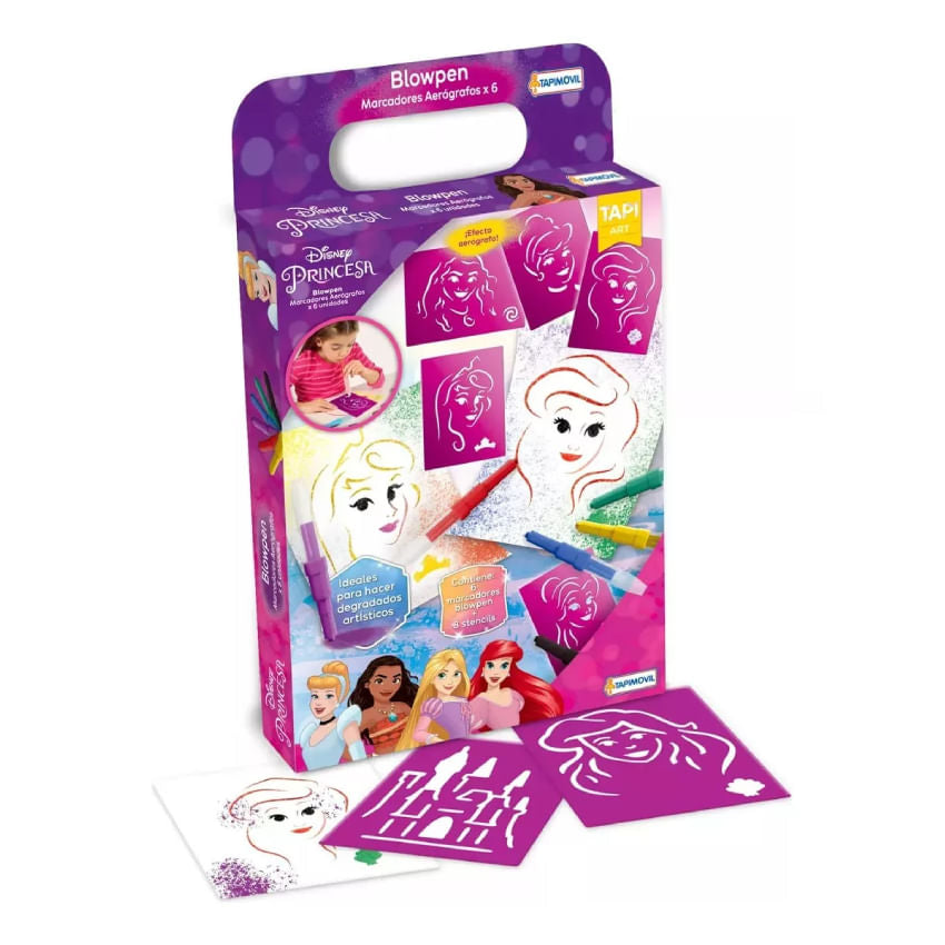 Stencils con blow pen Disney Princesas DJU00694