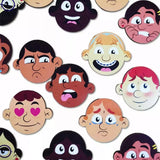 Juego Memoria Emociones 20 Fichas Caritas Madera Niños Barco