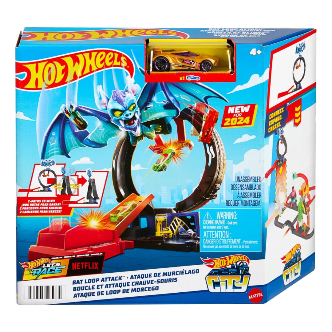 Hot Wheels City Pista Ataque de Murcielago HTN78