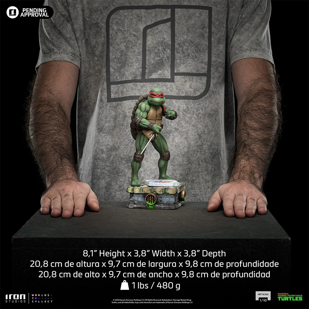 Iron Studios Raphael TMNT Movie Art Scale 1/10 NICKEL109124-10